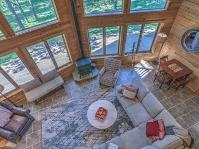 Riverfront Log Cabin with Foosball and Air Hockey